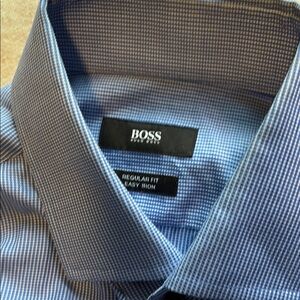 BOSS Men's Blue Shirt